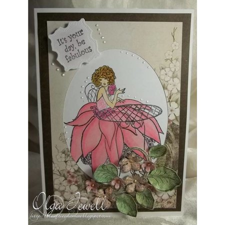Crafter's Companion A6 Frou Frou Unmounted Rubber Stamp Set Designer - glitz and glamor