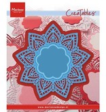 Marianne Design Coupe et de gaufrage pochoirs, napperon étoiles