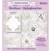 3 gedrukte kaart lay-out, 3 enveloppen