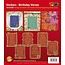 Sticker Compleanno adesivi scrapbook, 20x23cm, in oro.