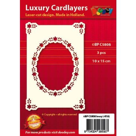 KARTEN und Zubehör / Cards Luxe oplegkaart A6 classic 3, 10.5 x 14.85 cm