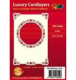 KARTEN und Zubehör / Cards Luxury card layer A6 classic 3, 10.5 x 14.85 cm - Copy