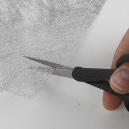 BASTELZUBEHÖR / CRAFT ACCESSORIES Uma folha de papel de fibra, 21x30 cm, prata, 31g