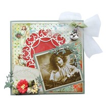 Stamping and embossing stencil, TINY'S HEARTS