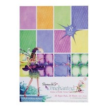 A5 Glitter Paper Pack (24 Blatt) - Enchanted Fairies