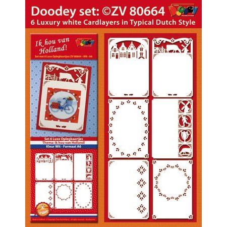 KARTEN und Zubehör / Cards 6 Luxury card layer A6 butterfly circle, 10.5 x 29.7 cm.