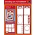 KARTEN und Zubehör / Cards A set of 6 Luxury card topper A6, 10,5 x29, 7cm.