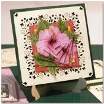 Bastelbuch para o projeto de 6 muito bonitos cartões de flores.