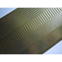 Klistermærker, margener smal, guld-guld, str. 10x23cm