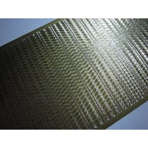 Pegatinas, bordes de onda, muy bien, oro, oro, 10x23cm.