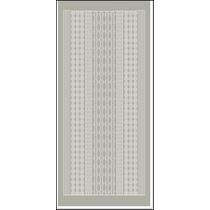 Adesivos, bordas, flores e corações, prata.