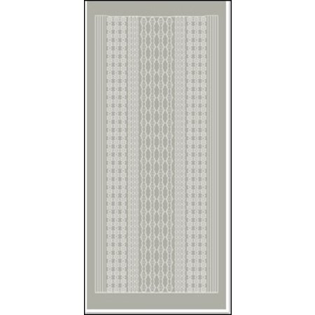 Sticker Adesivos, bordas, flores e corações, prata.