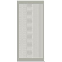 Sticker, Ränder schmal, silber-silber, Format 10x23cm
