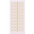 Sticker 1 adesivi scintillio ornamenti floreali, glitter oro bianco, dimensioni 10x23cm