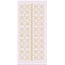 Sticker 1 stickers glitter blomster ornamenter, guld glitter white, str. 10x23cm