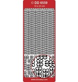 Sticker Quadro e canto barroco, 10x23cm em ouro.