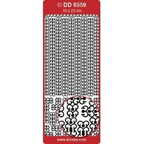 Cadre et coin baroque, 10x23cm en or.