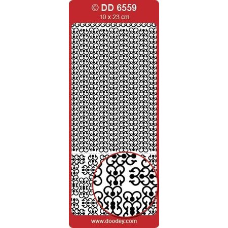 Sticker Quadro e canto barroco, 10x23cm em ouro.