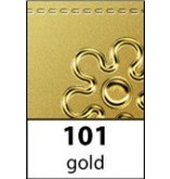 Sticker Frame en hoek barok, 10x23cm in goud.