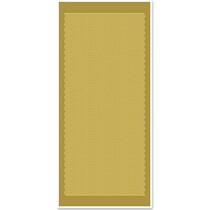 Ziersticker, bølgede linjer, guld guld, størrelse 10x23cm.