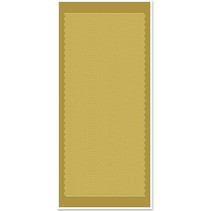 Ziersticker, Wellenlinien, gold-gold, Format 10x23cm.