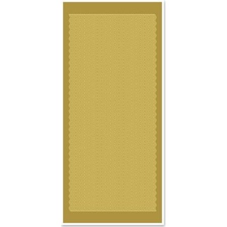 Sticker Ziersticker, bølgede linjer, guld guld, størrelse 10x23cm.