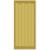 Stickers, kantgrenzen, breed, goud-goud, formaat 10x23cm