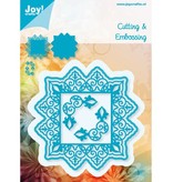 Joy!Crafts und JM Creation Kutte og prege sjablonger, firkantet + 2 hjørne