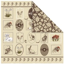 1 Designer Bow, 30,5 x 30,5 centímetros, com motivos bonitos da Páscoa