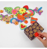 Kinder Bastelsets / Kids Craft Kits Schaumstoffstempel mit lustigen Motiven, 20 verschiedene