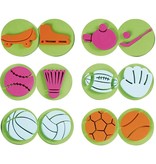 Kinder Bastelsets / Kids Craft Kits Stempel lavet af skumgummi: Sport, i alt 12 designs
