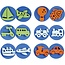 Kinder Bastelsets / Kids Craft Kits Stamp av skumgummi: transport, totalt 12 design