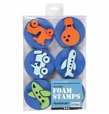 Kinder Bastelsets / Kids Craft Kits Stamp made of foam rubber: Transport, a total of 12 designs