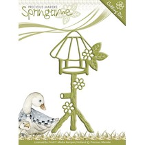 Stamping and embossing stencil, Birdhouse