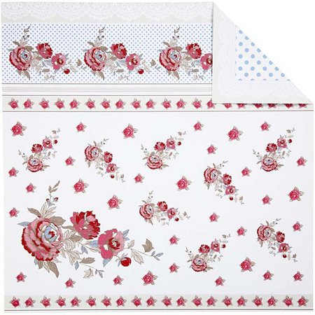 Designer Papier Scrapbooking: 30,5 x 30,5 cm Papier El papel del diseñador Pretty.