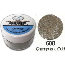 Zijde MicroFine Glitter, in Champagne Gold