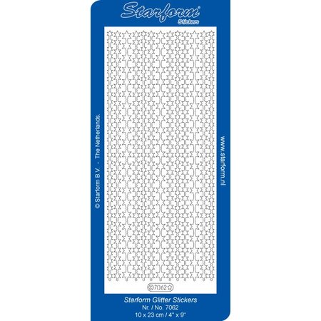 Sticker Glitter Stickers: Glitter plata / oro