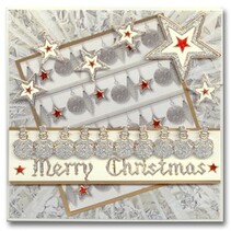 Glitter Stickers: Glitter argent / or bonhommes de neige mignon