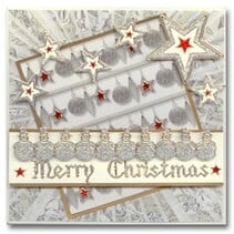 Glitter Stickers: Glitter silver / gold cute snowmen