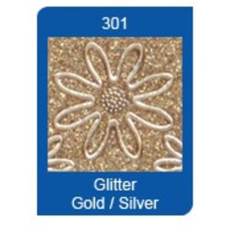 Sticker Pegatinas de resplandor: Transp Glitter / Oro