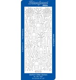 Sticker Autocollants Glitter Glitter: argent / or