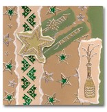 Sticker Autocollants Glitter Glitter: argent / or