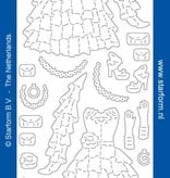 Sticker Glitter Stickers: Glitter sølv / guld