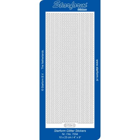 Sticker Glitter Stickers: Glitter zilver / goud