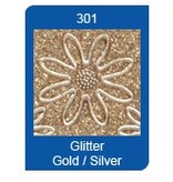 Sticker Glitter Sticker: Glitter silber/gold