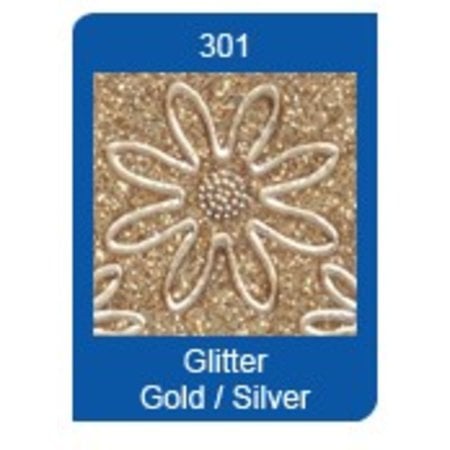 Sticker Glitter Klistremerker: Glitter sølv / gull