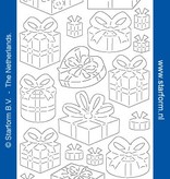 Sticker Glitter Stickers: Glitter sølv / guld