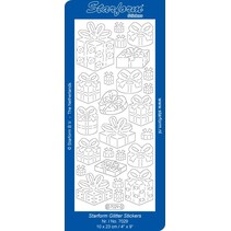 Glitter Stickers: Glitter silver / gold