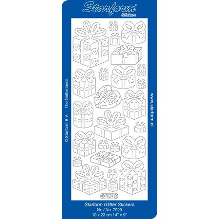 Sticker Glitter Stickers: Glitter silver / gold