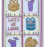 Sticker Autocollants Glitter Glitter: argent / or